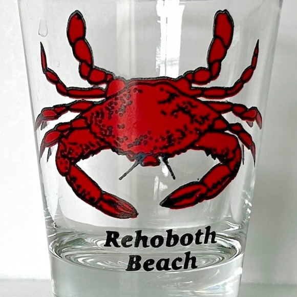 Rehoboth Beach Delaware Crab Collectible Shot Glass Barware Souvenir Drinkware - Picture 2 of 6
